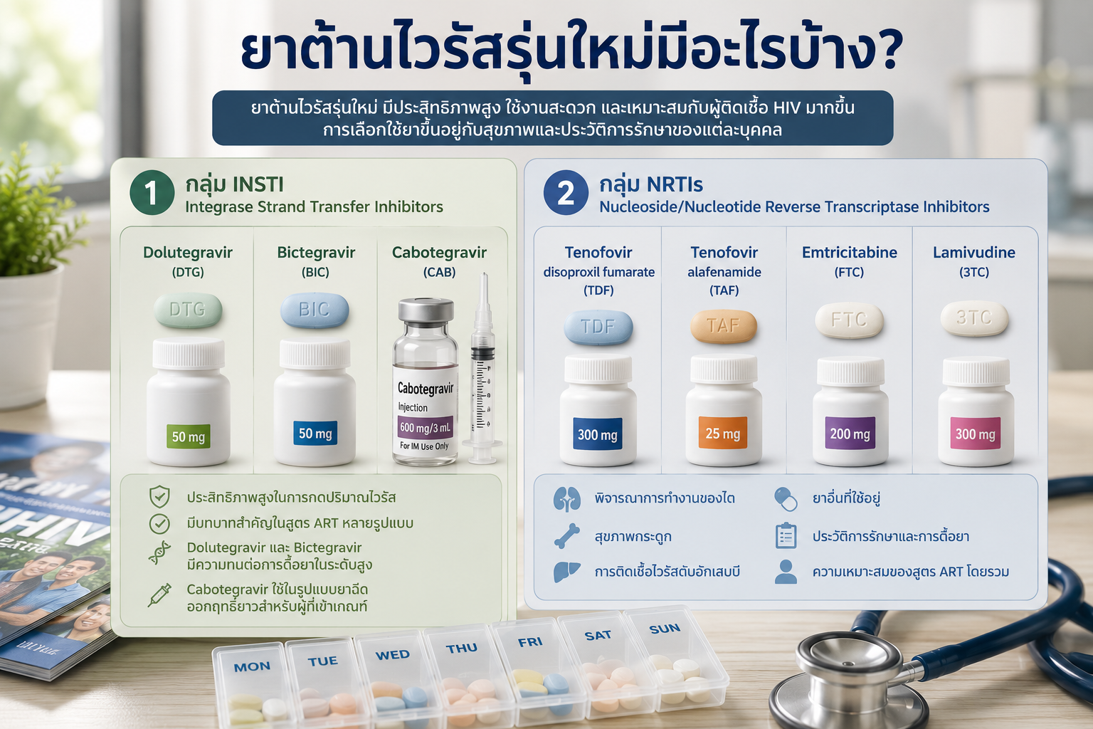 ยาต้านไวรัสรุ่นใหม่มีอะไรบ้าง? ยาต้านไวรัสรุ่นใหม่มีอะไรบ้าง?